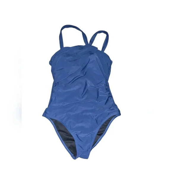 Womens Cupshe,  size medium 1 piece blue swimsuit,  NEW WITH TAGS!!! - Picture 2 of 4